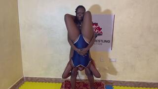 Pile driver In swimsuit