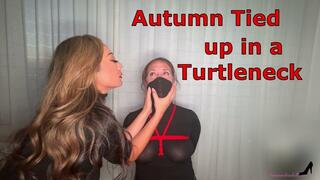 Autumn Bodell Tied Up in a Turtleneck By Nyssa Nevers - Rope Bound and Ball Gagged in Chair Bondage