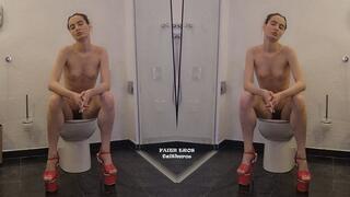 TOE TAPPING ON THE TOILET