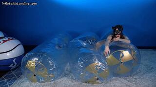 XRubyRed Deflates Boyfriend's Ride Rolls, Destroys Beach Balls HD (1920x1080)
