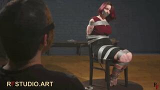 Elaria - Tape Bondage on Chair for an Adorable Secretary (FULL HD MP4)