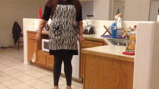 Spanked by mom with a spoon