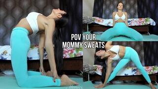Step-Mommy Catches you Watching her Workout