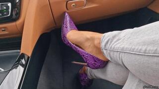 I drive on the highway with purple shoes HD wmv 1920x1080