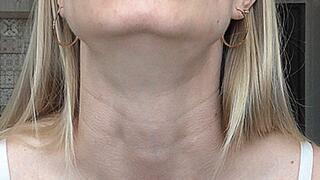 Long neck with a big Adam's apple! MP4