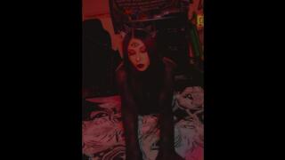 Erotic goth girl seduces you to come fuck her tight holes