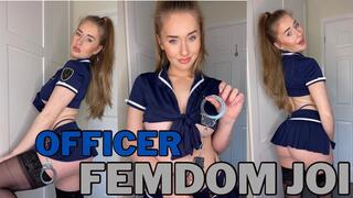 Police Officer Femdom JOI