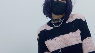 Sluty Goth neko girl rides her master's cock really naughty