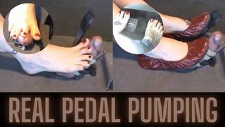 Gas Pedal Footjob & Her Real Car Trouble