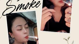 Goodmorning and Goodnight Smoking - Smoking Marlboro Red and White