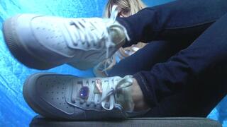 My Sexy Jewelled Nike AF1 Sneakers (mkv)