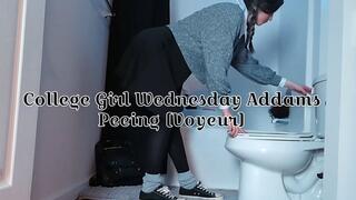 College Girl Wednesday Addams Peeing [Voyeur] Sage Eldritch SD