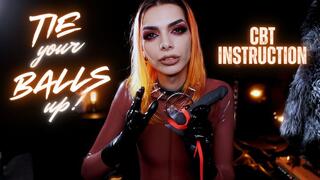 Tie Your Balls Up! CBT Instruction