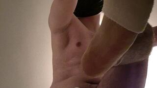 Giant man stomps on you