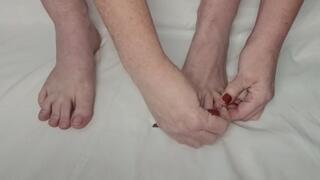 Polishing My Toenails