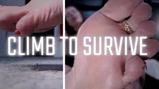 Climb to Survive (barefeet, sfx, footcrush, joi)