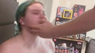 My face destroying deepthroat humiliation