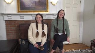 Pure POV Lexi Holland and Iris Steele Give Goodbye Spanking