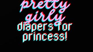 PRETTY GIRLY DIAPERS FOR PRINCESS