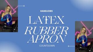 countdown in latex and rubber apron