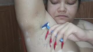 Armpits shave fetish