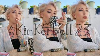 Classic chainsmoking outdoors whilst drinking coffee - kinkerbell23