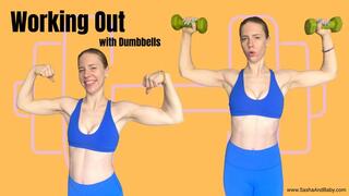 Training Arm Day - Working out with Dumbbells Alone - All Natural Fitness Girl