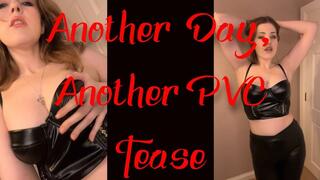 Another Day, Another PVC Tease - femdom, leggings, corset, Larah Sky