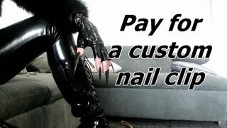 Pay for a custom nail clip slave (MOV)
