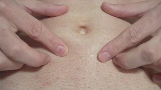 Playing with the belly button