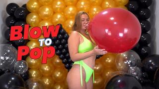 Melissa Teasing Balloon Play: A Sexy Blow-to-Pop