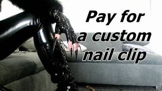 Pay for a custom nail clip slave (AVI)