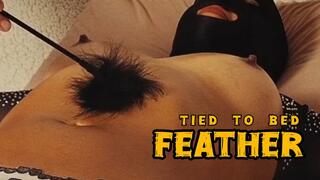 Feather Tease… While Tied Helpless to the Bed