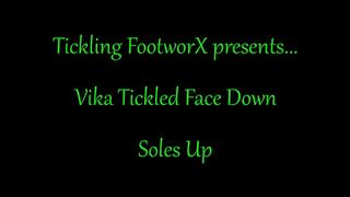 Vika Tickled Face Down Soles Up