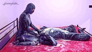 Sticky latex play, full - Alex Latex