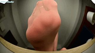 Silver foxed vixen BACK for a tease, Pantyhose POV - MOV