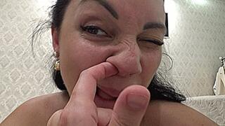 nose picking until it hurts m