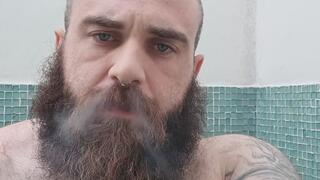 Smoking and ignoring you!