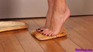 Vivian Bread Slippers - Bread Crush - HD MP4