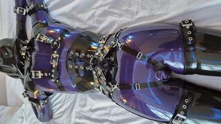 Latex anal fuck at the hotel