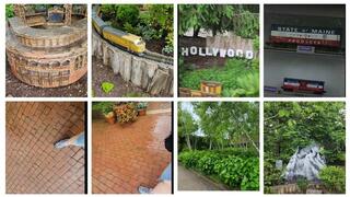 ASMRing at the Beautiful Rainy Botanical Garden w Trains and Mt St Helens Volcanic Eruption