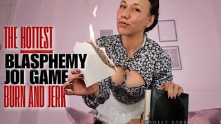Burn The Book And Jerk Off - Religious Blasphemy JOI Game