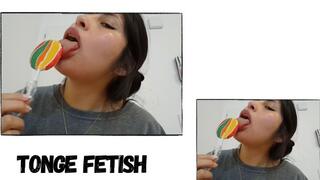 Painting my tongue with my lollipop