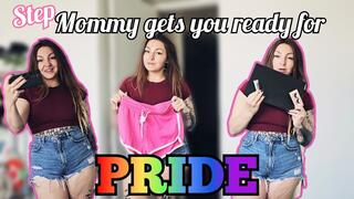 Step-mommy dresses you up for pride WMV