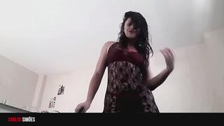 HOT BRUNETTE SEX WITH A HARD ENDOWED AMATEUR