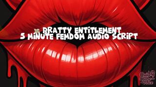 Bratty Mindwash Drain | Entitled FinDom Audio Loop