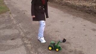 toy car crush with asics