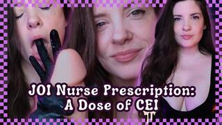 Nurse in Latex and Heels Edging Jerk Off Instruction and CEI