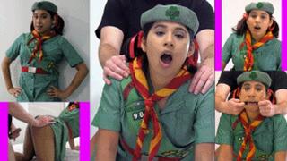 Girlscout eRica earns her fucked and fish hooked merit badge!