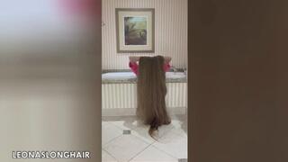 Tubside Display Of My Very Long Hair